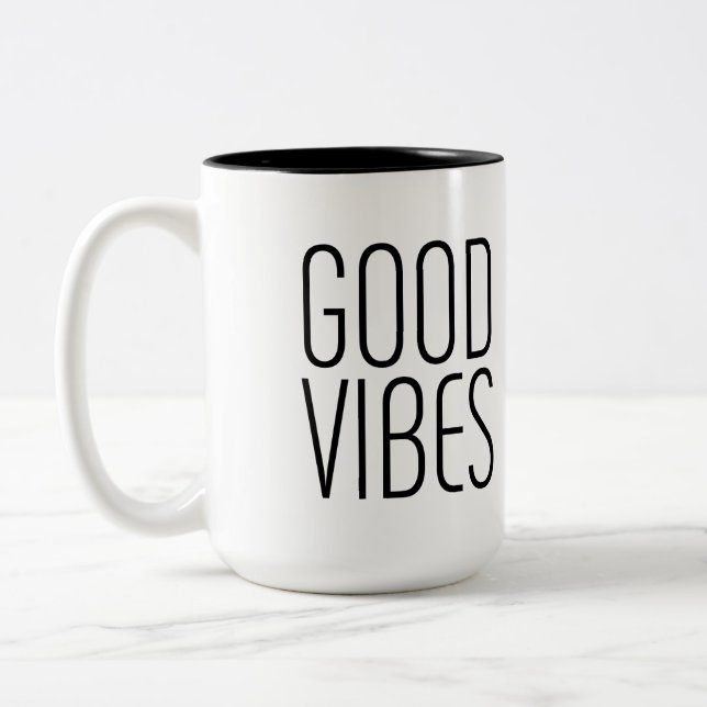 Caneca De Café Em Dois Tons Boas impressões (Esquerda)