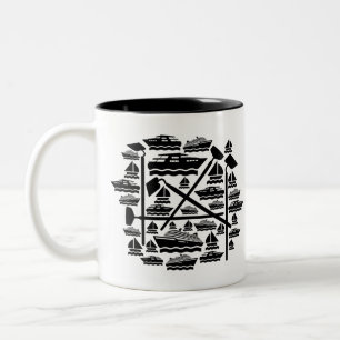 Caneca De Café Em Dois Tons Boats & Hoes