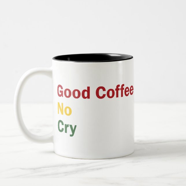 Caneca De Café Em Dois Tons BobCoffee (Esquerda)