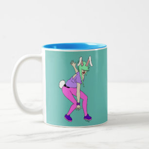Caneca De Café Em Dois Tons bobina