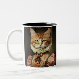 Caneca De Café Em Dois Tons Bobo Gatinho