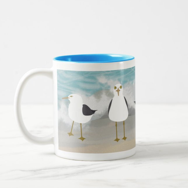Caneca De Café Em Dois Tons Bobo Sagulls Mug (Esquerda)