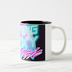 Caneca De Café Em Dois Tons Bog Magic dos anos 80