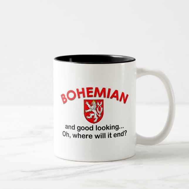 Caneca De Café Em Dois Tons Bohemian bonito (Direita)