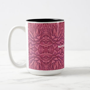 Caneca De Café Em Dois Tons Boho Red Agave Afirmou Mug