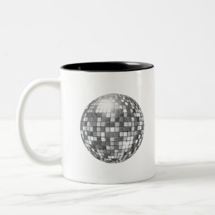 Caneca De Café Em Dois Tons bola de disco grande