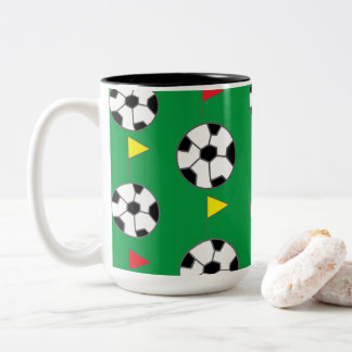 Caneca De Café Em Dois Tons Bola de futebol