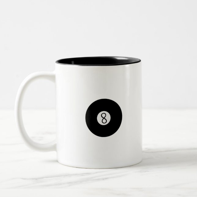 Caneca De Café Em Dois Tons Bola de piscina (Esquerda)