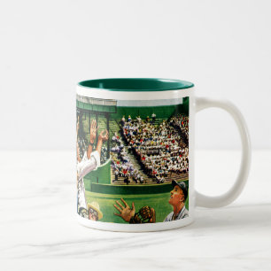 Caneca De Café Em Dois Tons Bola de travamento do home run