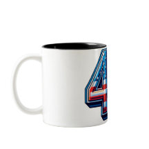 Bold 45º Aniversário Mug - American Flag Balloon S