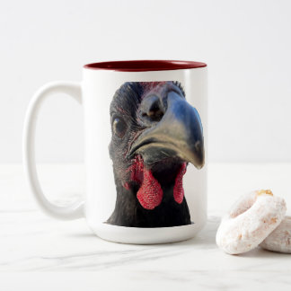 Caneca De Café Em Dois Tons Bold Chicken Mug - Hens Looking At You!