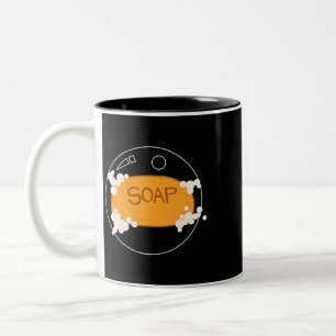 Caneca De Café Em Dois Tons Bolhas de sabão modelando Fazer de sabão de hobby