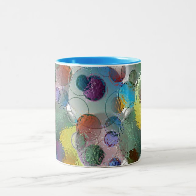 Caneca De Café Em Dois Tons Bolhas em vidro (Centro)
