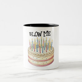 Caneca De Café Em Dois Tons Bolo de Aniversário