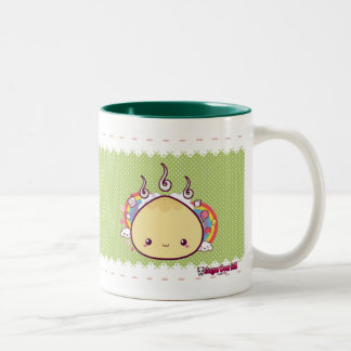 Caneca De Café Em Dois Tons Bolo de Kawaii