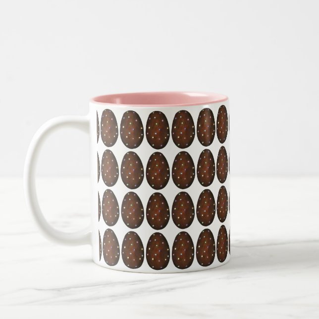 Caneca De Café Em Dois Tons Bolsa de Páscoa de Chancelaria de Chocolate (Esquerda)