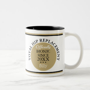 Caneca De Café Em Dois Tons Bolsa de substituição de anca bionica~