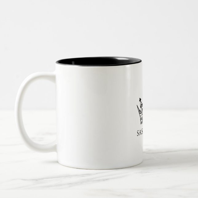 Caneca De Café Em Dois Tons Bolsa Tote Sassy Reign  (Esquerda)