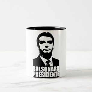 Caneca De Café Em Dois Tons Bolsonaro Presidente