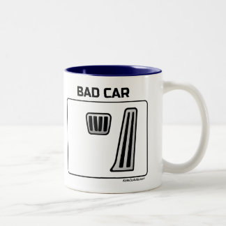 Caneca De Café Em Dois Tons Bom Carro Mau Carro
