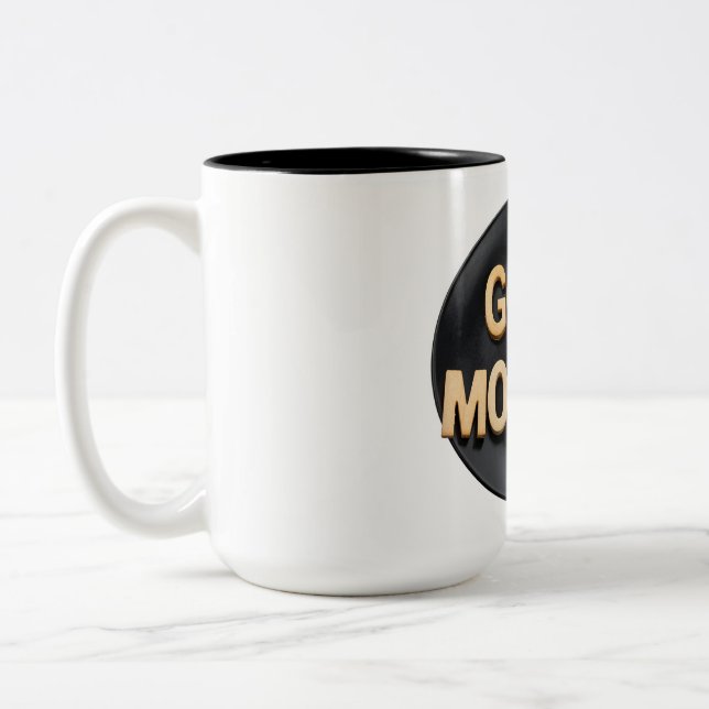 Caneca De Café Em Dois Tons Bom dia (Esquerda)