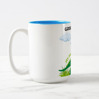 Caneca De Café Em Dois Tons Bom dia Café Mug - Esteja no seu dia