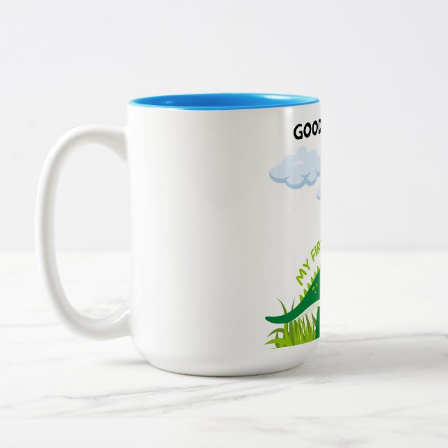 Caneca De Café Em Dois Tons Bom dia Café Mug - Esteja no seu dia (Esquerda)