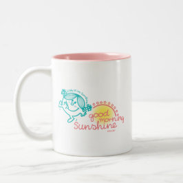 Caneca De Café Em Dois Tons Bom dia Pequena Senhorita Sunshine