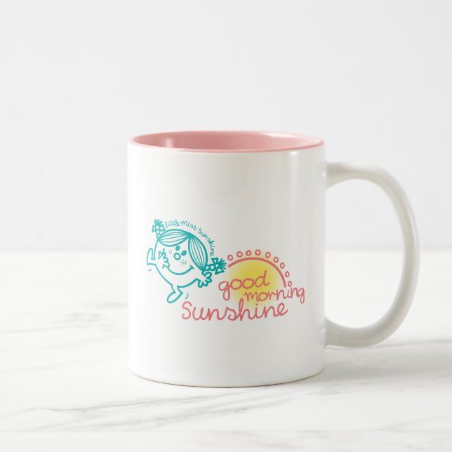 Caneca De Café Em Dois Tons Bom dia Pequena Senhorita Sunshine (Direita)