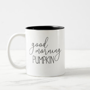 Caneca De Café Em Dois Tons Bom Dia Pumpkin
