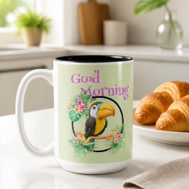 Caneca De Café Em Dois Tons Bom dia Tucano