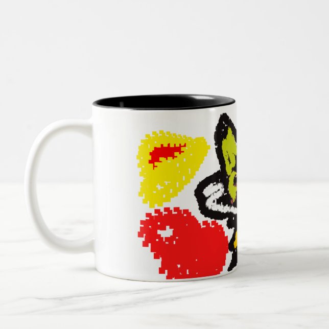 Caneca De Café Em Dois Tons Bom outono do Wolf (Esquerda)