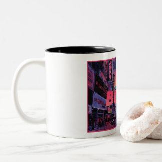 Caneca De Café Em Dois Tons BOMB Vaporwave Mug - Taça Estética de Neon Retro