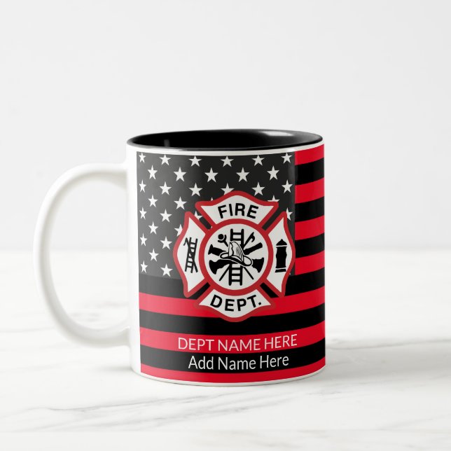 Caneca De Café Em Dois Tons Bombeiro Coffee Mug, Bombeiro (Esquerda)