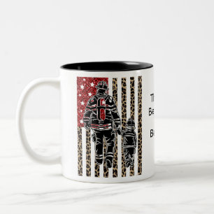 Caneca De Café Em Dois Tons Bombeiro e Sinalizador da Son American