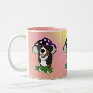 Caneca De Café Em Dois Tons Boné de Cachorro da Montanha Bernese