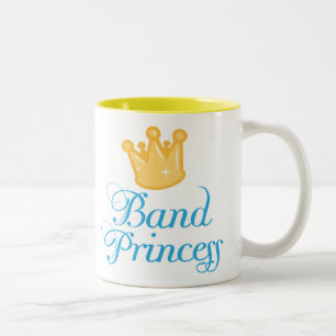 Caneca De Café Em Dois Tons Bonita Banda Princesa dote de música