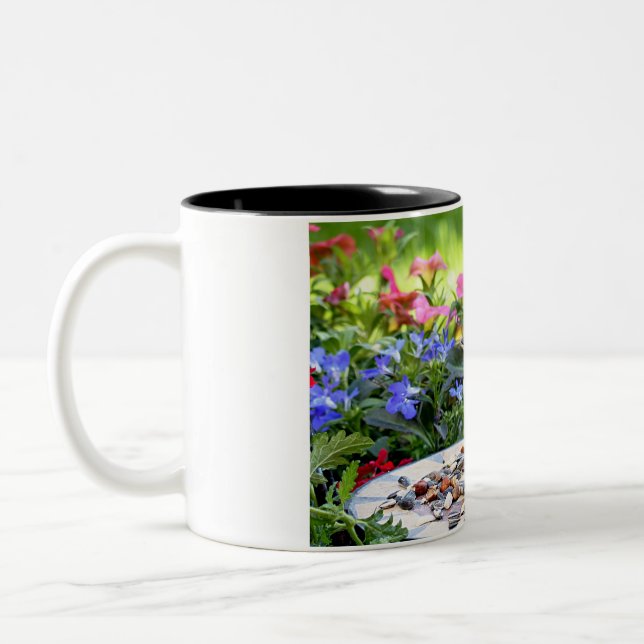 Caneca De Café Em Dois Tons Bonita natureza com brilho (Esquerda)