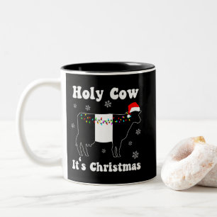 Caneca De Café Em Dois Tons Bonitão Galloway Beltie com beliche engraçado