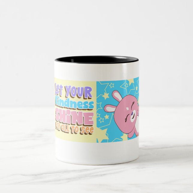 Caneca De Café Em Dois Tons Bonito Amigo Animal: Acessórios Para Crianças (Centro)