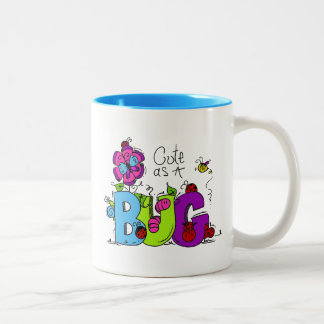 Caneca De Café Em Dois Tons Bonito como Inseto