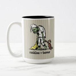 Caneca De Café Em Dois Tons Bonito Macaco de Meia Zombie de Velho Brinquedo Fr