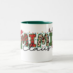 Caneca De Café Em Dois Tons Bonito Mimi Claus