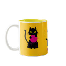 Bonkers! Mug - tricô + Gatinho 🧶 🐈 ⬛