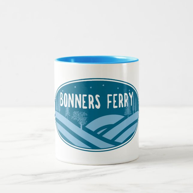 Caneca De Café Em Dois Tons Bonners Ferry Idaho Outdoor (Centro)