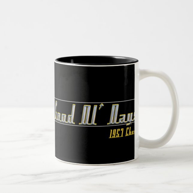 Caneca De Café Em Dois Tons Bons dias de Ol (Direita)