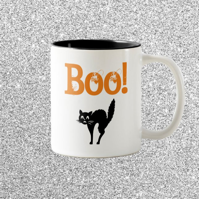 Caneca De Café Em Dois Tons Boo! Halloween Mug (Criador carregado)