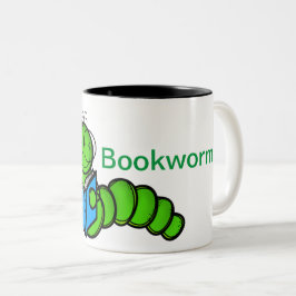 Caneca De Café Em Dois Tons Bookworm