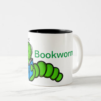Caneca De Café Em Dois Tons Bookworm