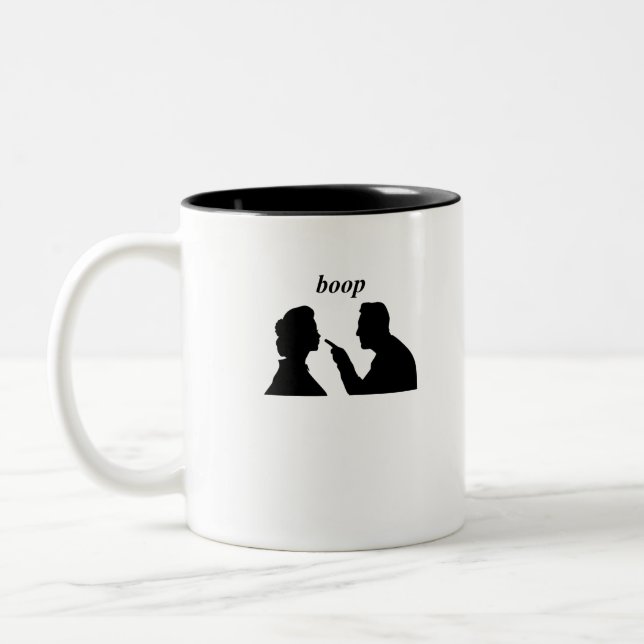 Caneca De Café Em Dois Tons Boop O Nariz (Esquerda)
